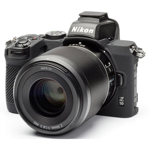 easyCover Boîtier Cover pour Nikon Z50 Noir