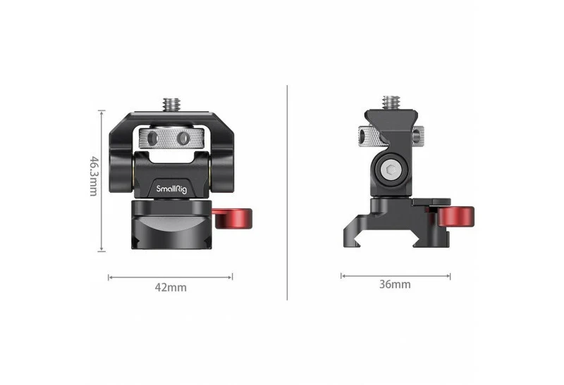 SmallRig Support de moniteur réglable pivotant et inclinable avec support à pince OTAN 2906