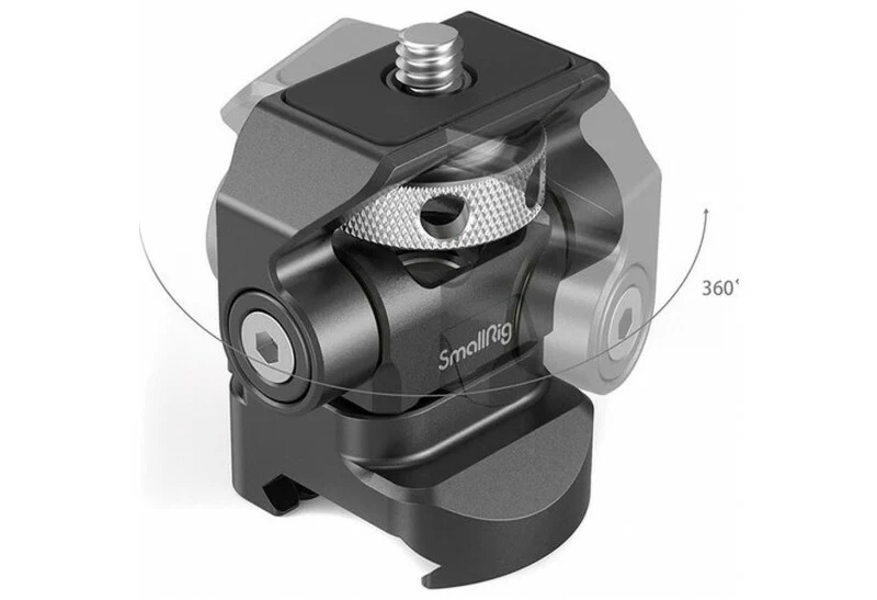 SmallRig Support de moniteur réglable pivotant et inclinable avec support à pince OTAN 2906
