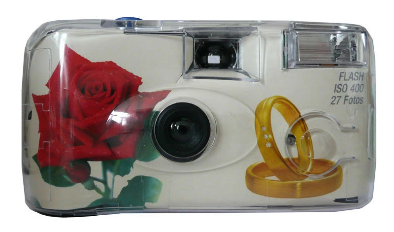 Single Use Appareil photo Flash 400 27 Rose avec Rings