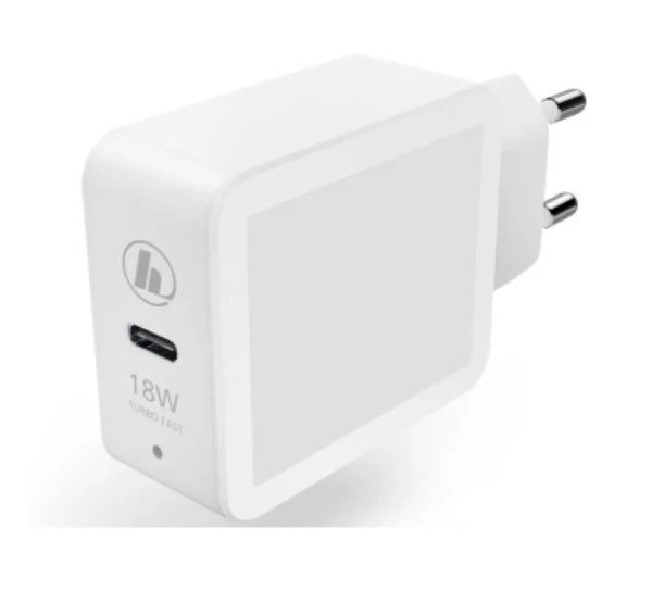 Hama Chargeur, Power Delivery (PD)/Qualcomm®, 18 W, blanc