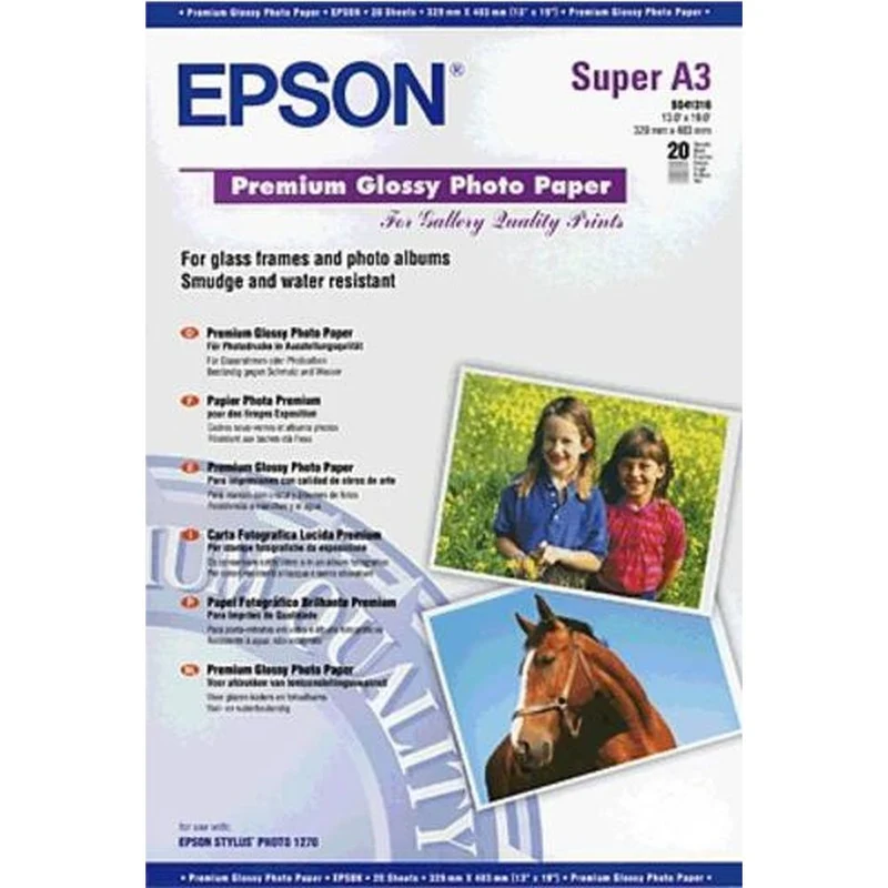 Epson Papier Brillant A3+ Premium x20