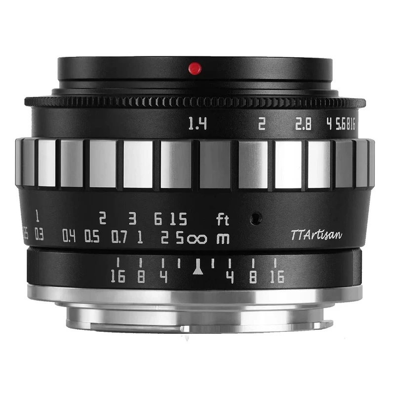 TTArtisan APS-C 23mm f/1.4 MFT Noir+Argent