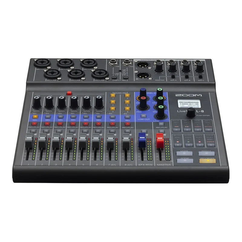 Zoom LiveTrak L-8 Digital Mixer pour Podcast