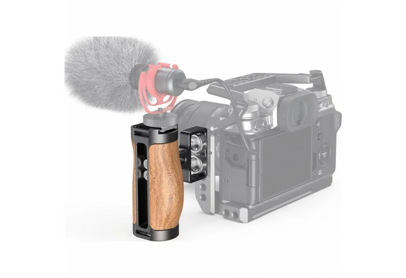SmallRig 2913 en Bois Mini Poignée Latérale (1/4”-20 Vis)