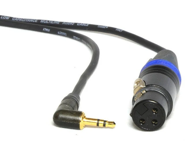 Peppercable CAY1 XLR Mini Câble Femelle - Jack Stéréo 3,5mm 40 cm
