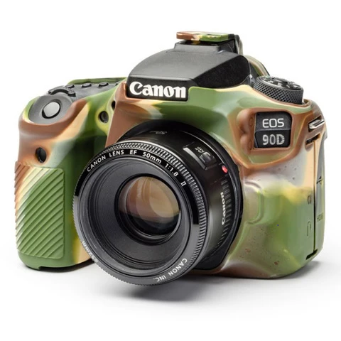 easyCover Boîtier Cover pour Canon 90D Camouflage