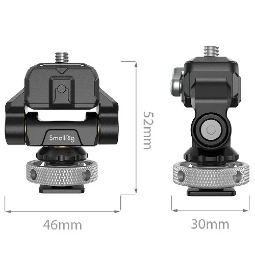 SmallRig 3514 Mini-support de moniteur à dégagement rapide encastrable HawkLock avec griffe