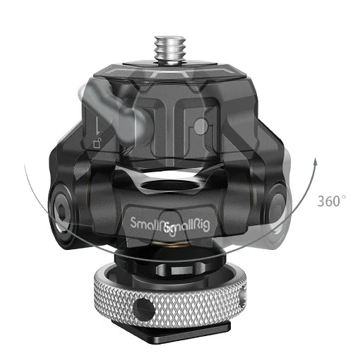 SmallRig 3514 Mini-support de moniteur à dégagement rapide encastrable HawkLock avec griffe