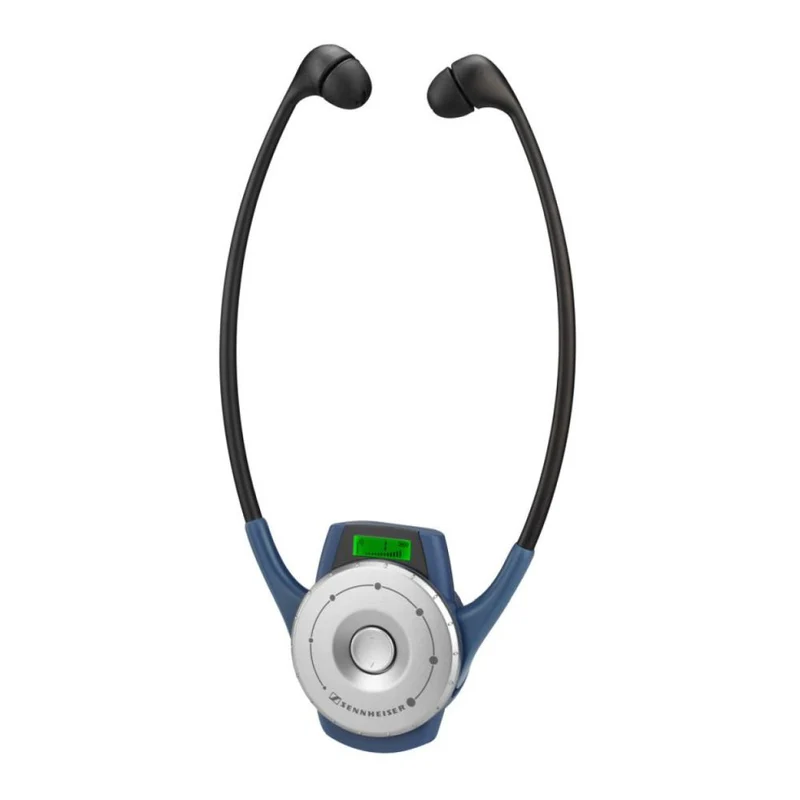 Sennheiser HDE 2020-D-II Récepteur pour casque d'écoute, numérique, 6 ou 8 canaux, 863-865 MHz, batterie système (8h), bleu