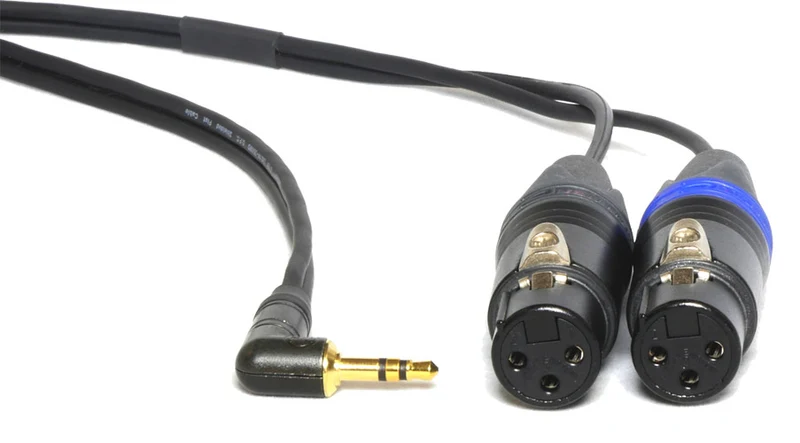 Peppercable CAY4 2x XLR Female - 3.5mm Mini Stereo Jack Câble 40cm