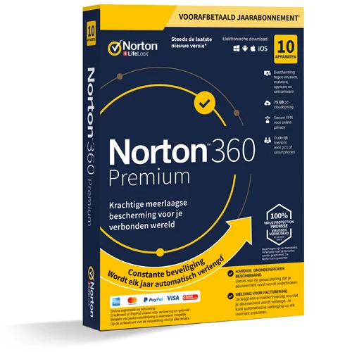 Norton 360 Premium 75 Go, 10 Appareils *Télécharger*