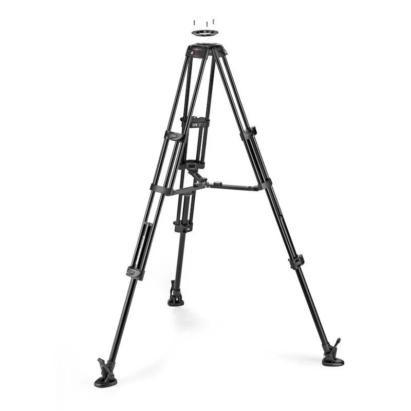 Manfrotto 504X & Fast Twin Leg Alu Trépied