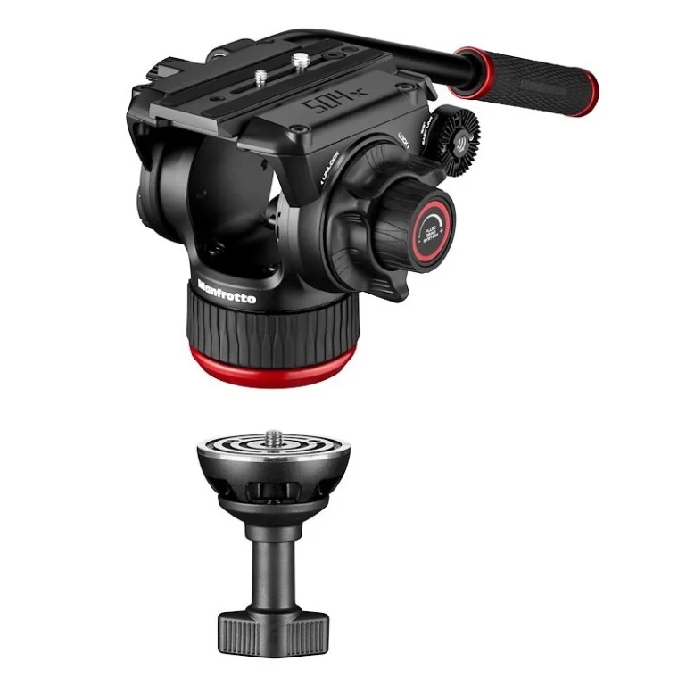 Manfrotto 504X & Fast Twin Leg Alu Trépied