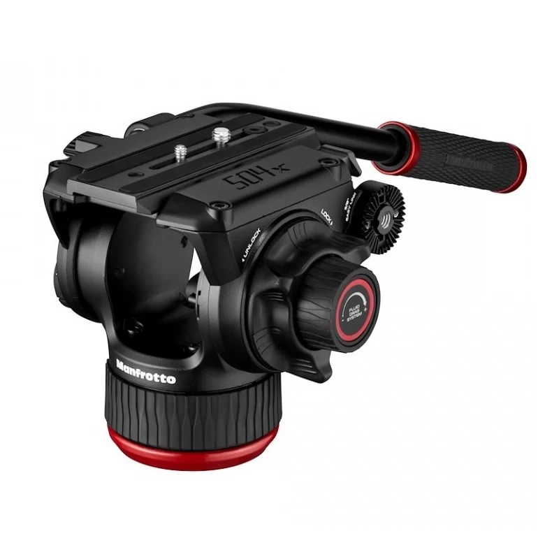 Manfrotto 504X & Fast Twin Leg Alu Trépied