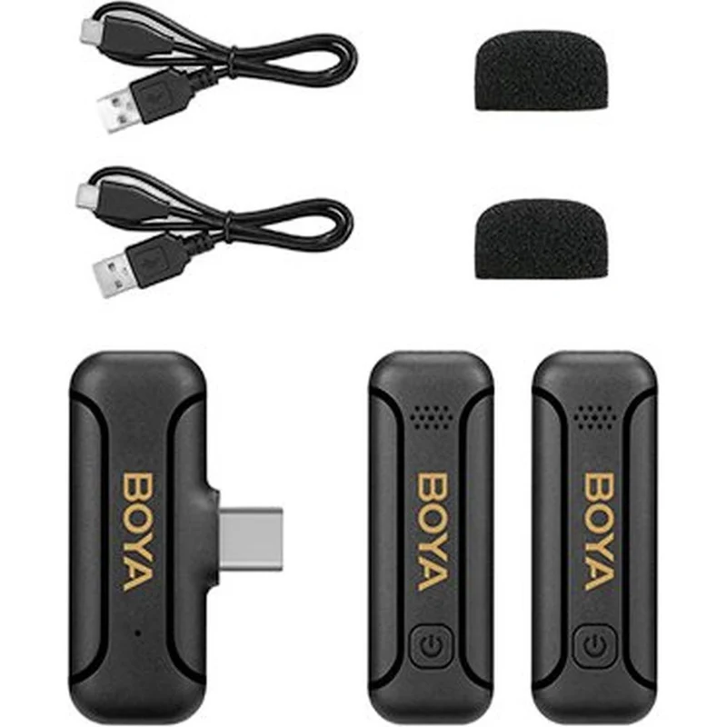 Boya BY-WM3T2-U2 Microphone sans Fil de Type C avec Deux Émetteurs
