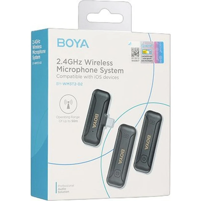Boya BY-WM3T2-U2 Microphone sans Fil de Type C avec Deux Émetteurs
