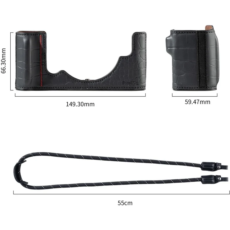 SmallRig 5095 étui en cuir pour Nikon Z f (noir)