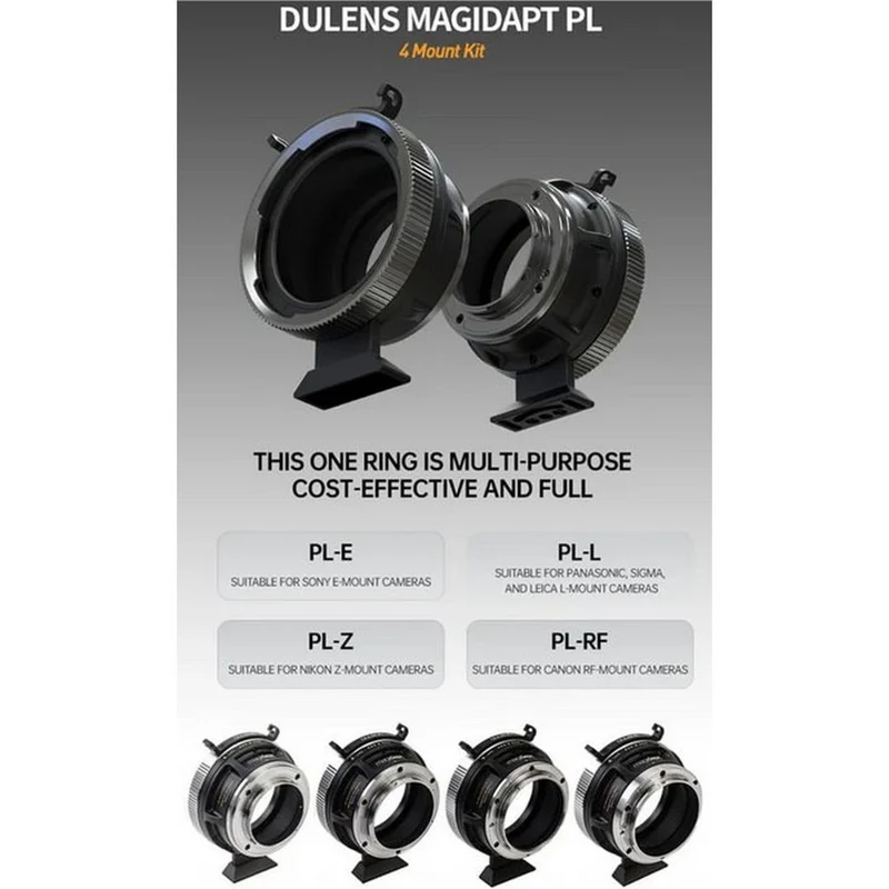 Dulens Magidapt PL Monture Adaptateur 4 Hybride Mounts Set Include : E / RF / L / Z