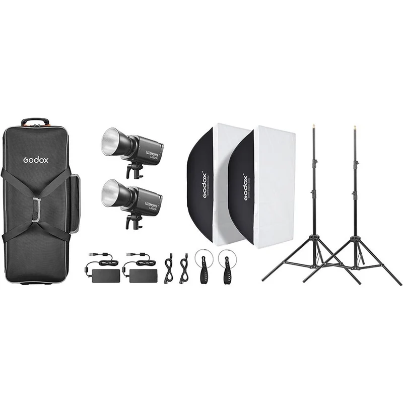 Godox Litemons LA150R K2 RGB LED Video Light 2 Light Kit (noir)