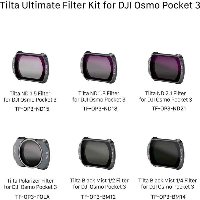 Tilta Ultimate Kit de filtres pour Pocket 3