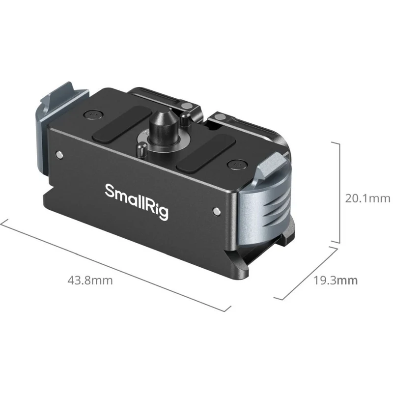 SmallRig 5437 Adaptateur de Fixation Rapide pour GoPro Hero Noir
