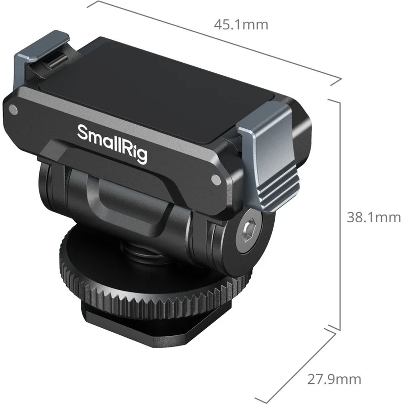 SmallRig 5436 Support à dégagement rapide pour DJI Osmo Action 5 Pro/4/3 avec adaptateur pour griffe porte-accessoires
