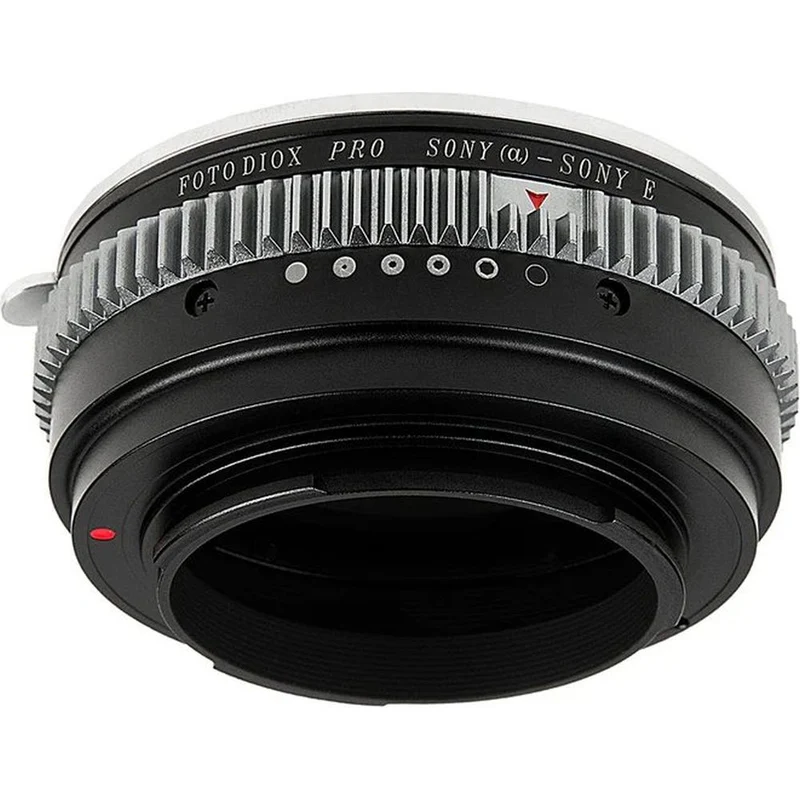 Fotodiox Pro Objectif Adaptateur de monture - Sony Alpha A-Mount APPAREIL PHOTO REFLEX Objectif vers Sony Alpha E-Mount Hybride Appareil photo Boîtier avec Built-In Aperture Control Dial