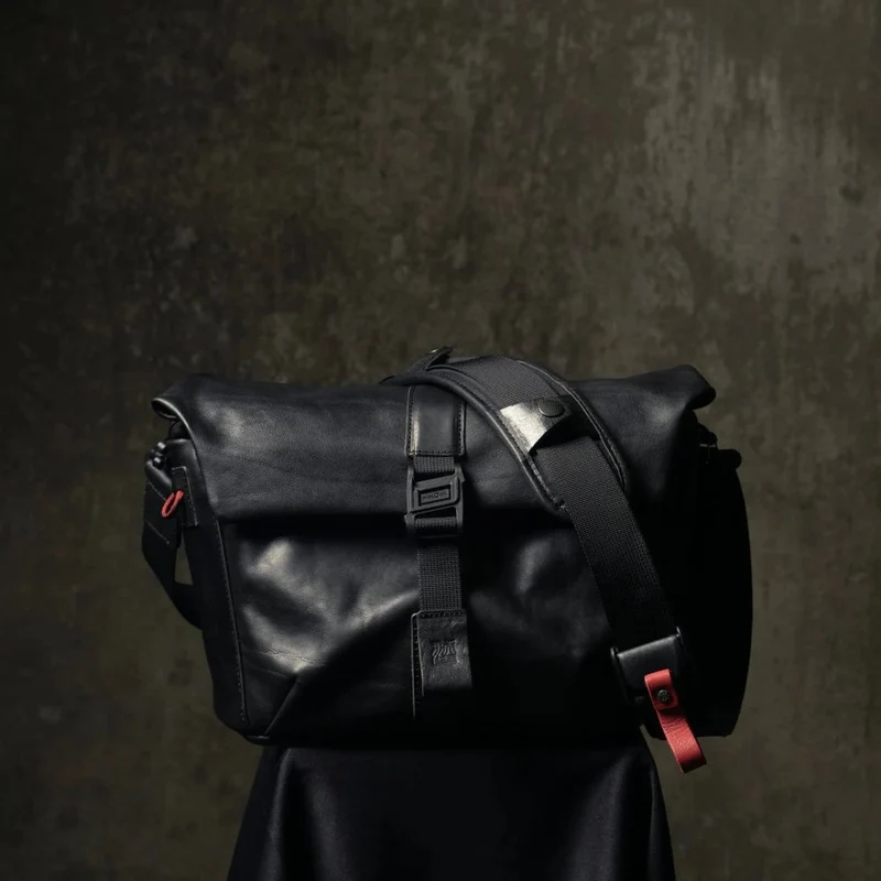 Wotancraft Pilot Travel Appareil photo Bag 7L - cuir noir