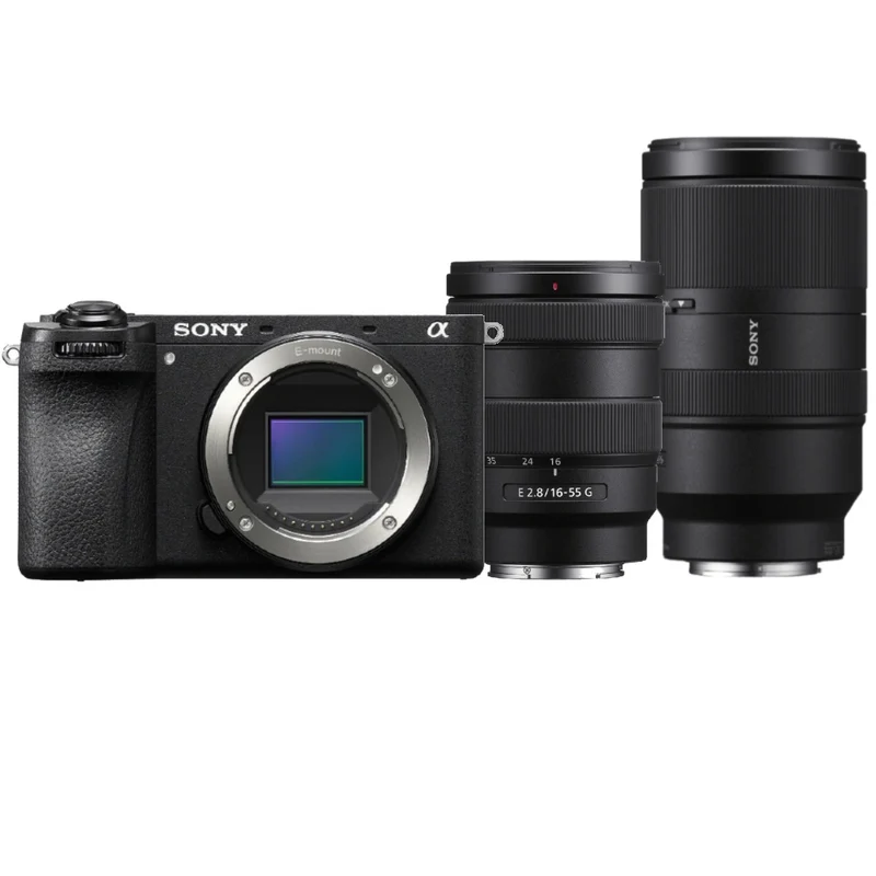 Sony A6700 + 16-55mm f/2.8 G + 70-350mm f/4.5-6.3 G OSS