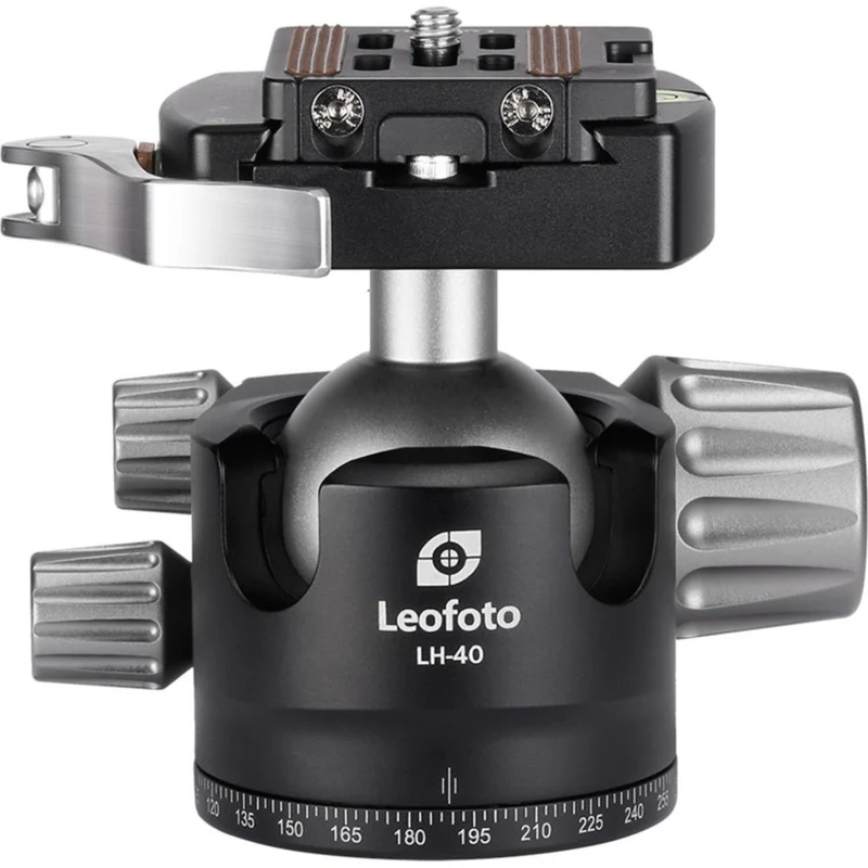 Leofoto Ranger LH-40LR 40mm Rotule à profil bas + pince à dégagement rapide NP-50