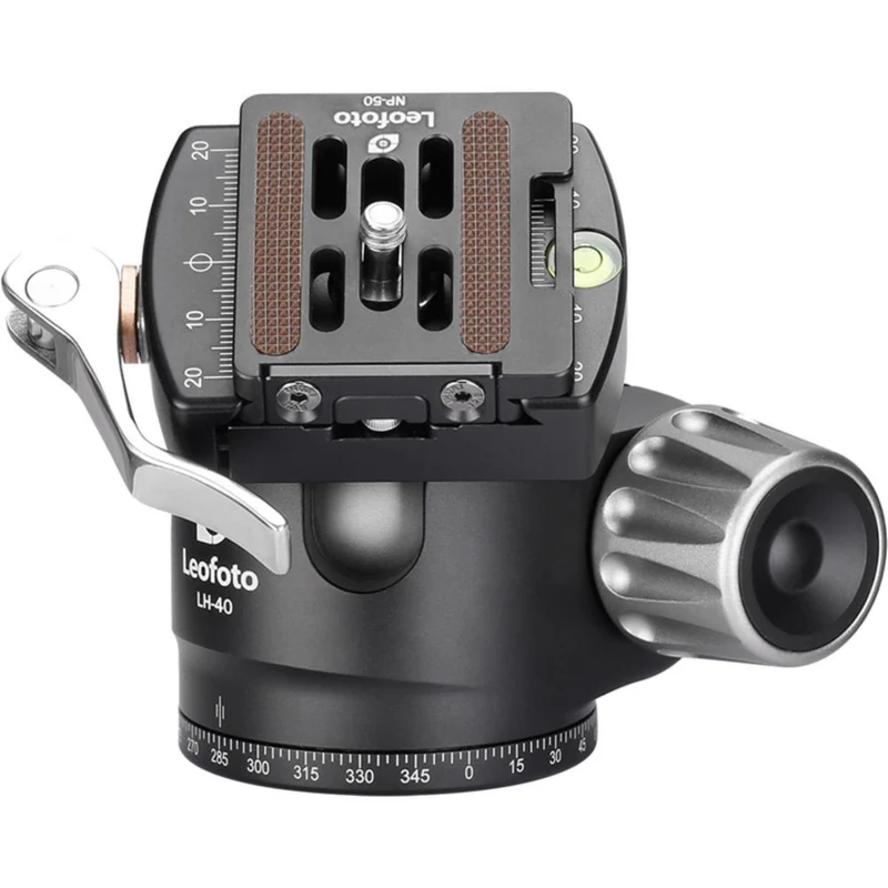 Leofoto Ranger LH-40LR 40mm Rotule à profil bas + pince à dégagement rapide NP-50