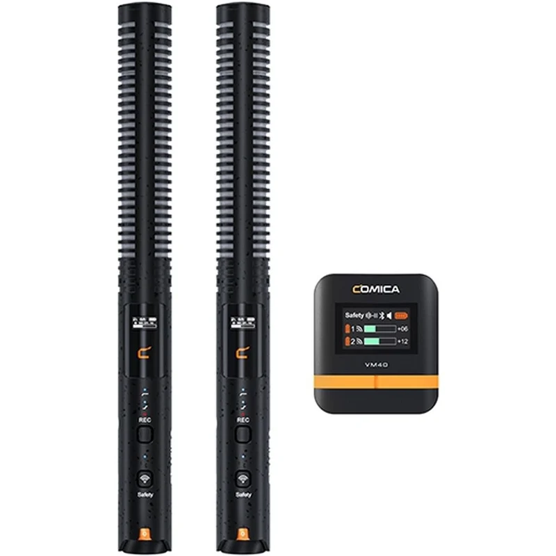 Comica VM40COMBO Microphone Canon sans Fil Double Canal + 32 Go de Mémoire Intégrée