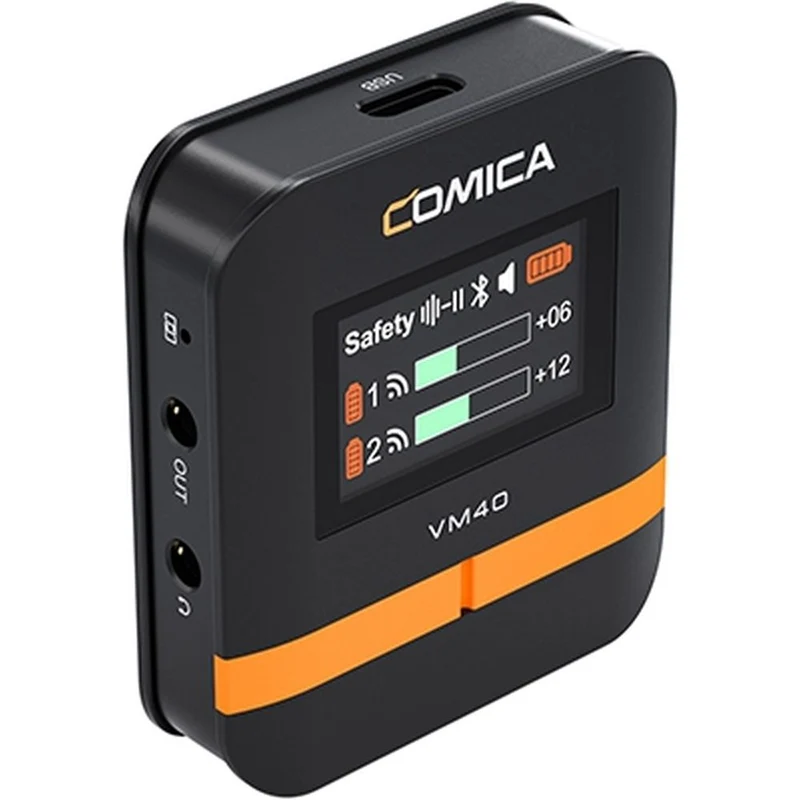 Comica VM40COMBO Microphone Canon sans Fil Double Canal + 32 Go de Mémoire Intégrée