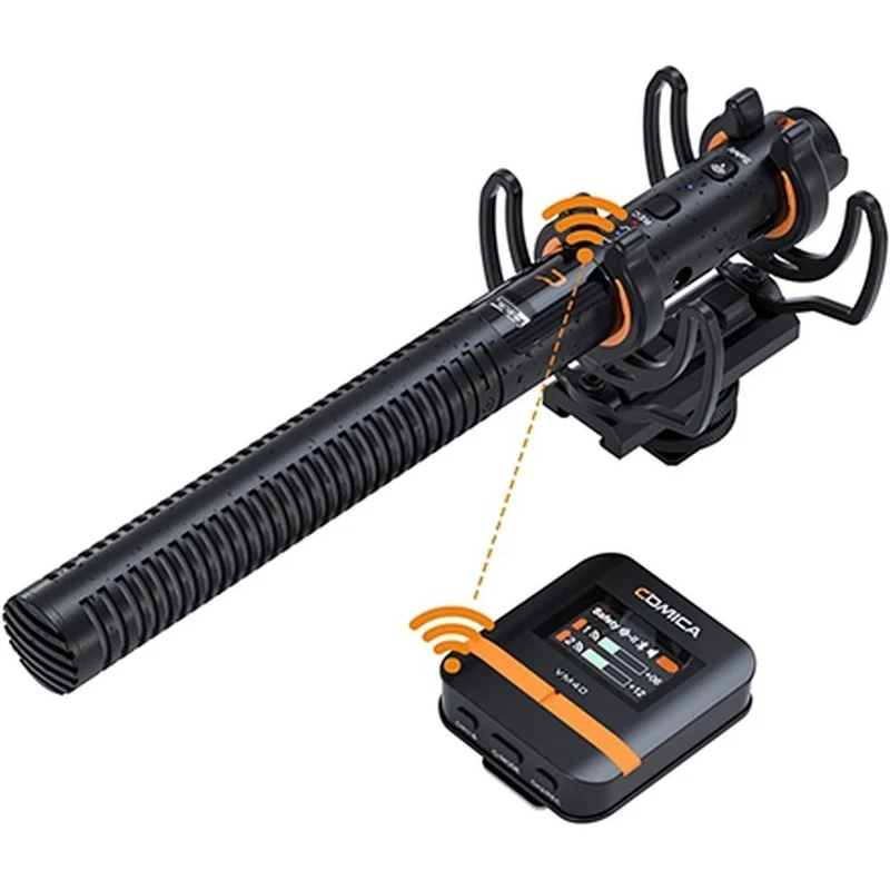 Comica CVM-VM40 Microphone Canon sans Fil + 32 Go d'enregistrement Intégré