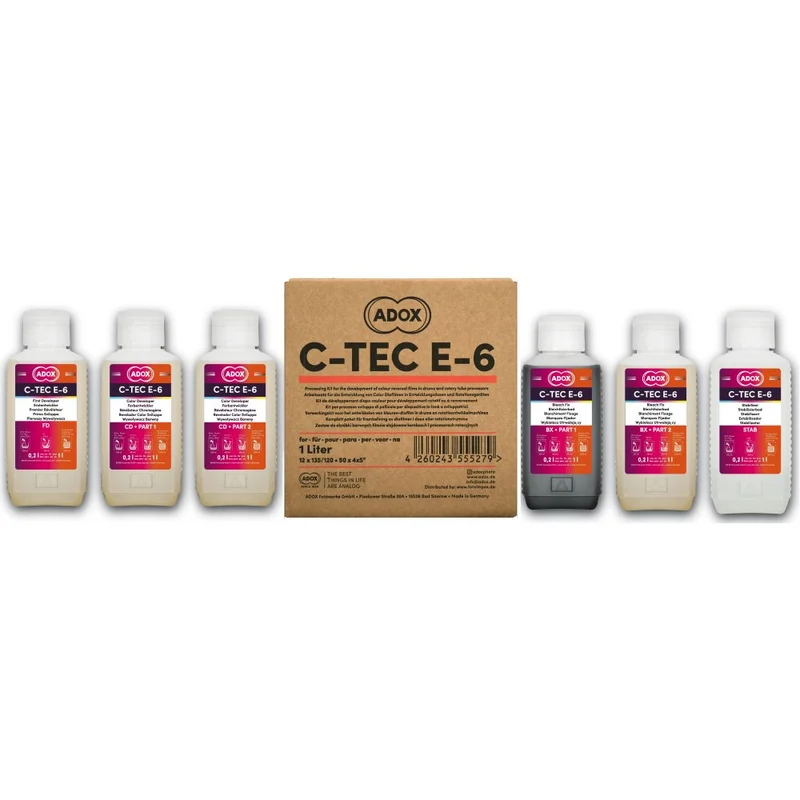 Adox C-tec E-6 Kit 3 bains pour 12 films