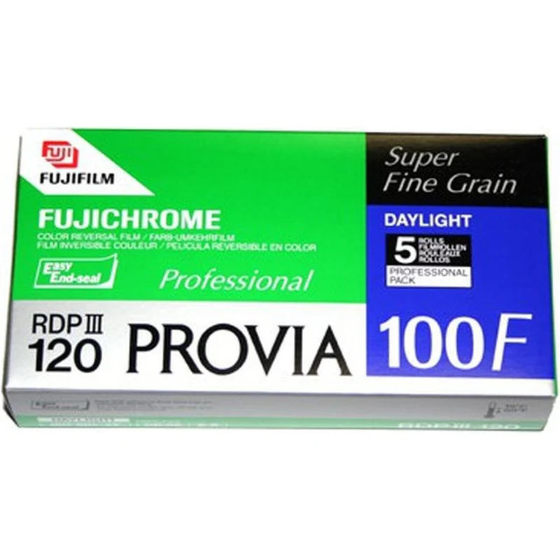 Fujifilm Provia 100F (Lot de 5) Format 120 Nouveau