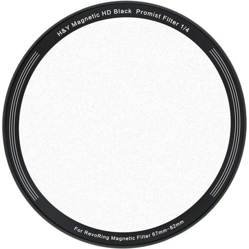 H&Y Filtre magnétique noir à clip 1/4 pour RevoRing 67-82mm