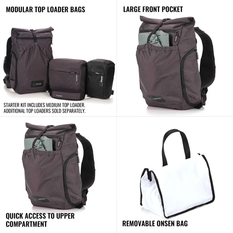 Shimoda Sac à dos Side Lite 22 Starter Kit - noir/blanc - 520-371