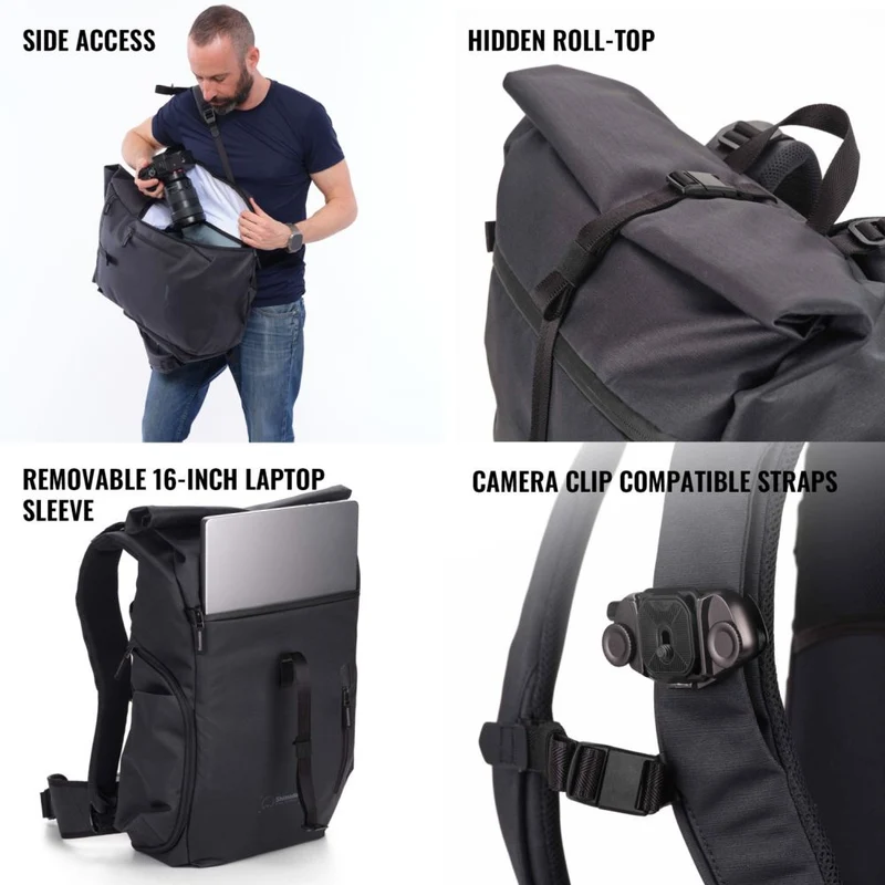 Shimoda Sac à dos Side Street 28 Starter Kit - anthracite - 520-382