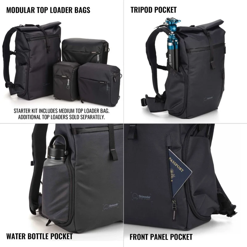 Shimoda Sac à dos Side Street 28 Starter Kit - anthracite - 520-382