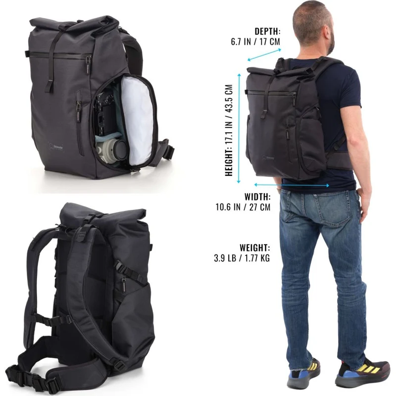 Shimoda Sac à dos Side Street 22 Kit de démarrage - anthracite - 520-380