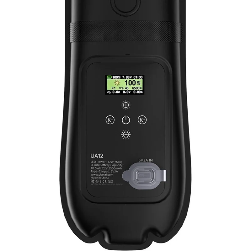 Ulanzi UA12-12W lampe à tube d'air avec batterie