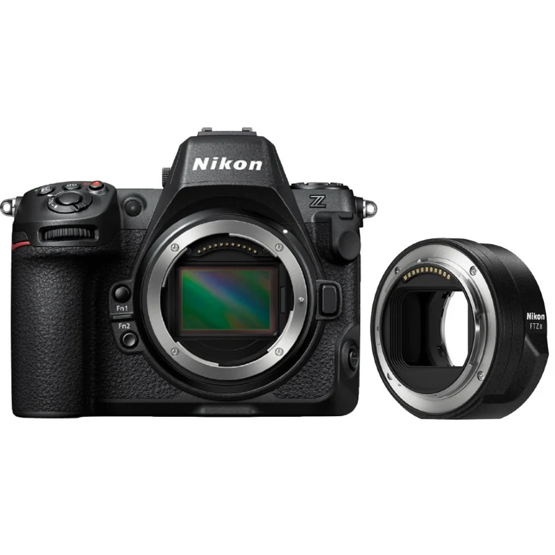 Nikon Z8 Appareil Photo Hybride + FTZ II Adaptateur de monture