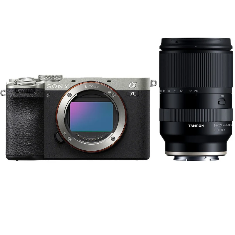 Sony A7C II argent + Tamron 28-200mm f/2.8-5.6 Di III RXD