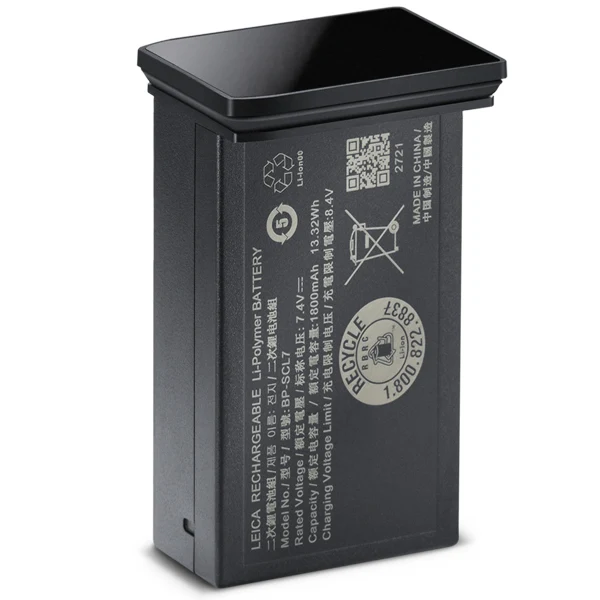 Leica 14722 Batterie BP-SCL7, noir brillant