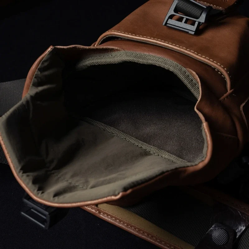 Wotancraft Pilot Travel Camera Bag 2L – Cuir Marron