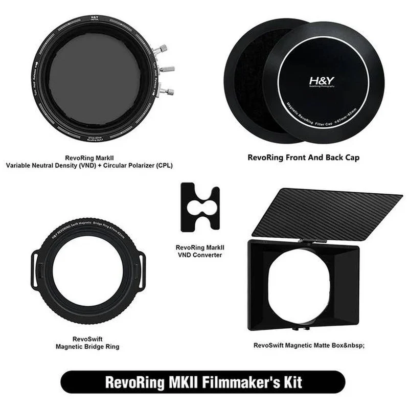 H&Y Revoring MKII kit vidéo 67-82mm (RNC82-II + RBR-82 + RMBOX + RC01)