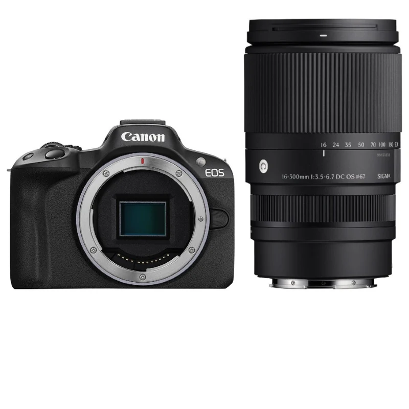 Canon EOS R50 Appareil Photo Hybride + Sigma 16-300mm f/3.5-6.7 DC OS