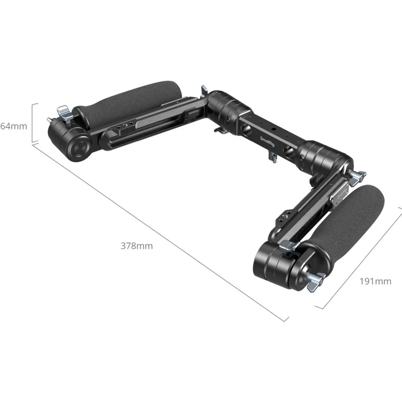 SmallRig 5205 Rig d'épaule Poignée Double pour Cannes LWS de 15mm